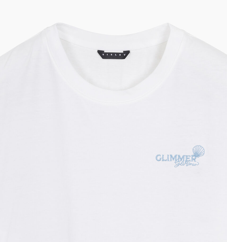 T-SHIRT - sisley k short sleeve t-shirt - Creamy White | Sisley K image number 3